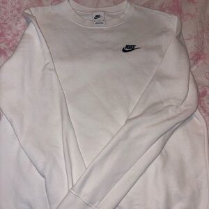Nike Men's Classic White Crewneck Sweater